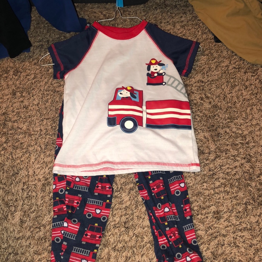 Little Me 3 Piece Fire pj’s 4t